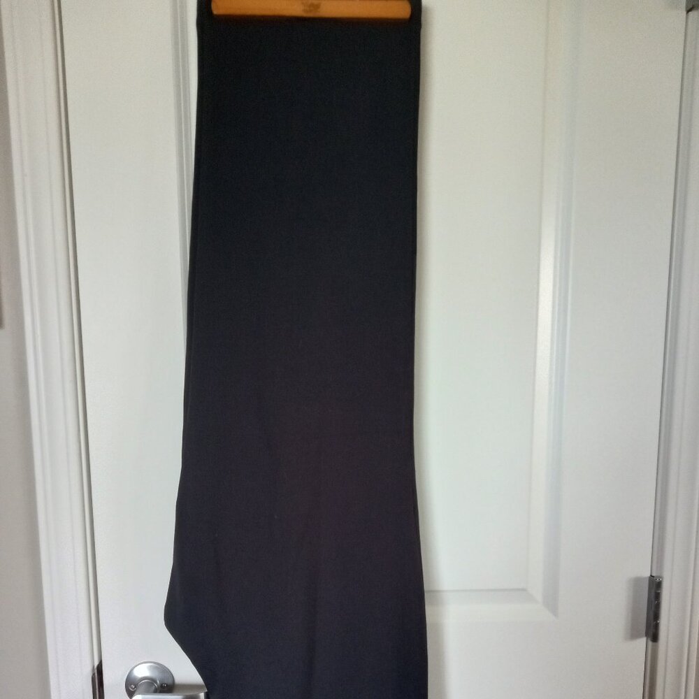 Black straight leg pants
